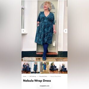 Snag tights nebula dress